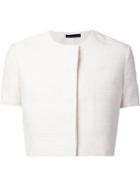 The Row Short Sleeve Jacket, Women's, Size: 10, Nude/neutrals, Cotton/nylon