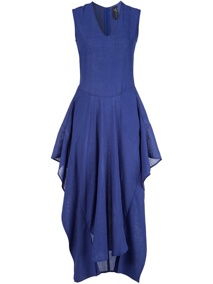 Zero + Maria Cornejo 'silia' Dress, Women's, Size: 0, Blue, Polyester/triacetate