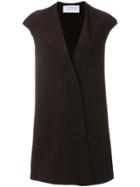 Harris Wharf London V-neck Coat - Pink & Purple