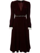 Philosophy Di Lorenzo Serafini Velvet Effect Embellished Dress