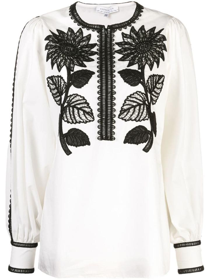 Andrew Gn Sunflower Blouse - White
