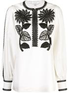 Andrew Gn Sunflower Blouse - White