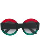 Gucci Eyewear Round Frame Sunglasses - Red