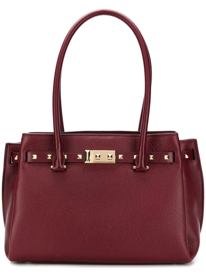 Michael Michael Kors Addison Medium Pebbled Tote - Red