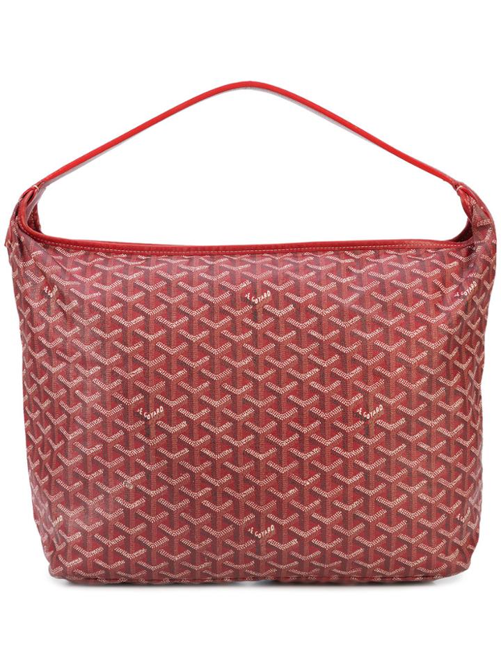 Goyard Vintage Carryall Monogram Shoulder Bag - Red