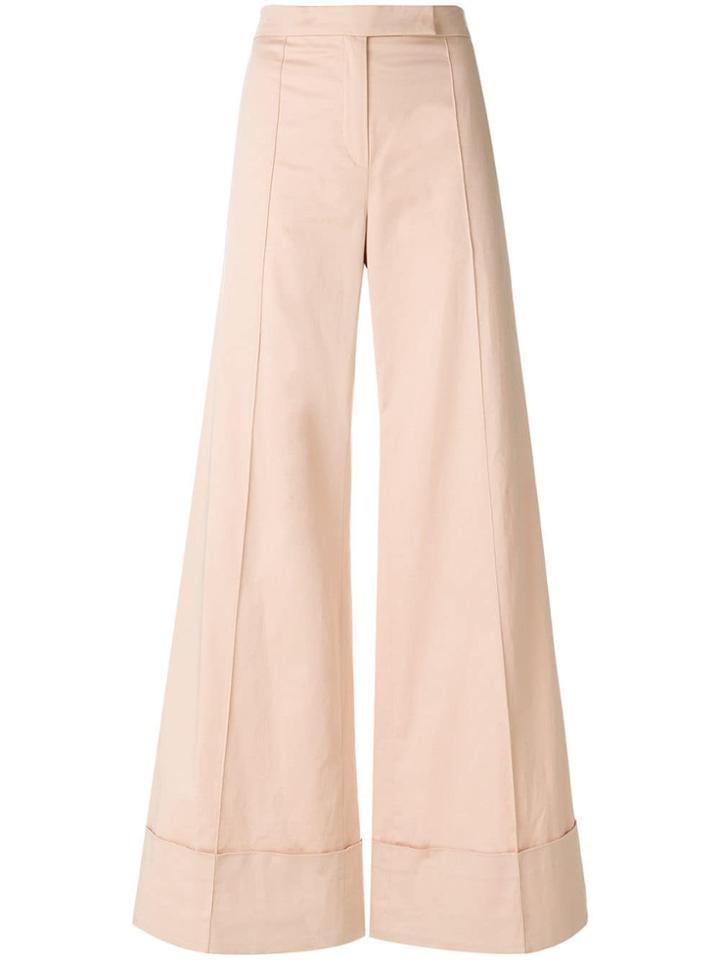 Nina Ricci Wide-leg Trousers - Nude & Neutrals