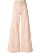 Nina Ricci Wide-leg Trousers - Nude & Neutrals