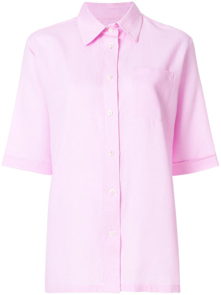 Holland & Holland Chest Pocket Shirt - Pink & Purple