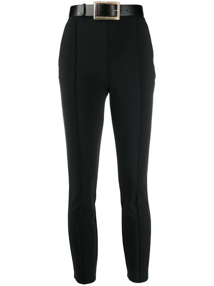 Elisabetta Franchi High-waisted Skinny Trousers - Black