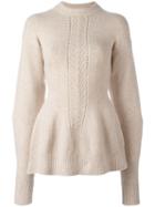 Joseph Open Back Jumper, Women's, Size: Small, Nude/neutrals, Wool/polyamide/spandex/elastane
