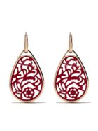 Pomellato 18kt Rose Gold Victoria Rhodolite Earrings - Red
