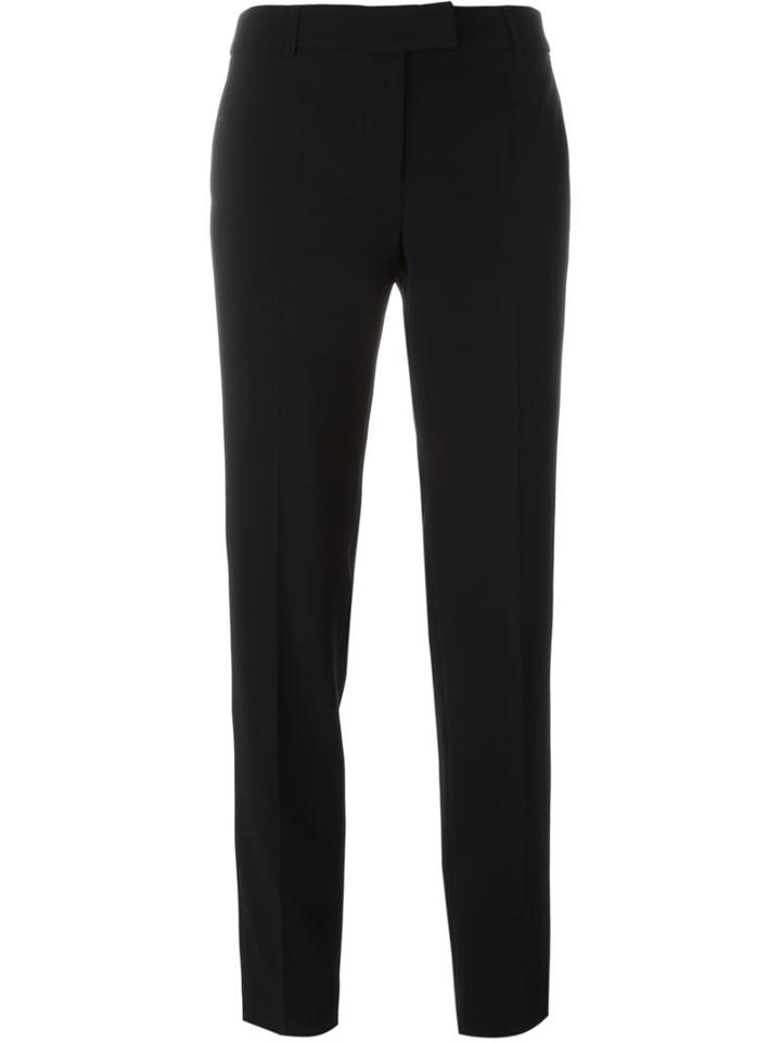 Boutique Moschino Cropped Trousers, Women's, Size: 48, Black, Triacetate/polyester