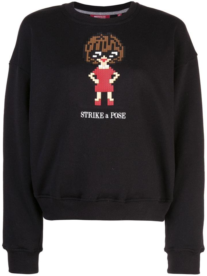 Mostly Heard Rarely Seen 8-bit Glossy Sweatshirt - Black