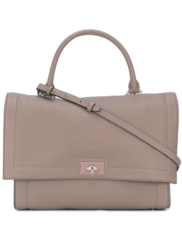 Givenchy Small Shark Tote, Women's, Grey, Calf Leather