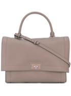 Givenchy Small Shark Tote, Women's, Grey, Calf Leather