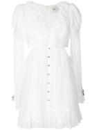 Aje. Ruffled Mini Dress - White