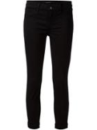 J Brand Cropped Skinny Jeans, Women's, Size: 27, Black, Lyocell/cotton/spandex/elastane