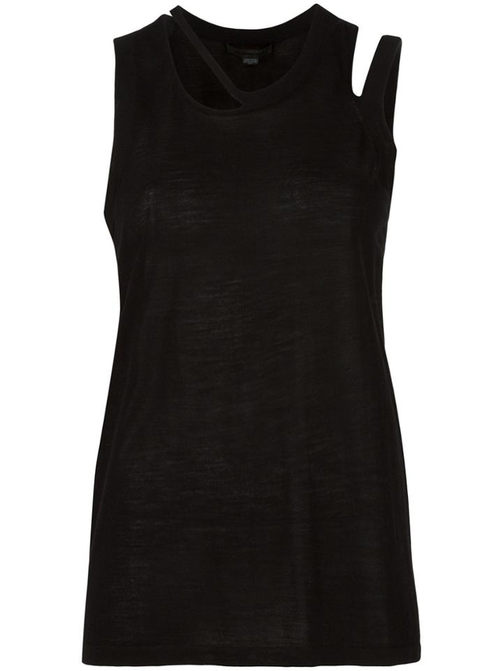 Alexander Wang Cut-out Detailed Tank Top - Black