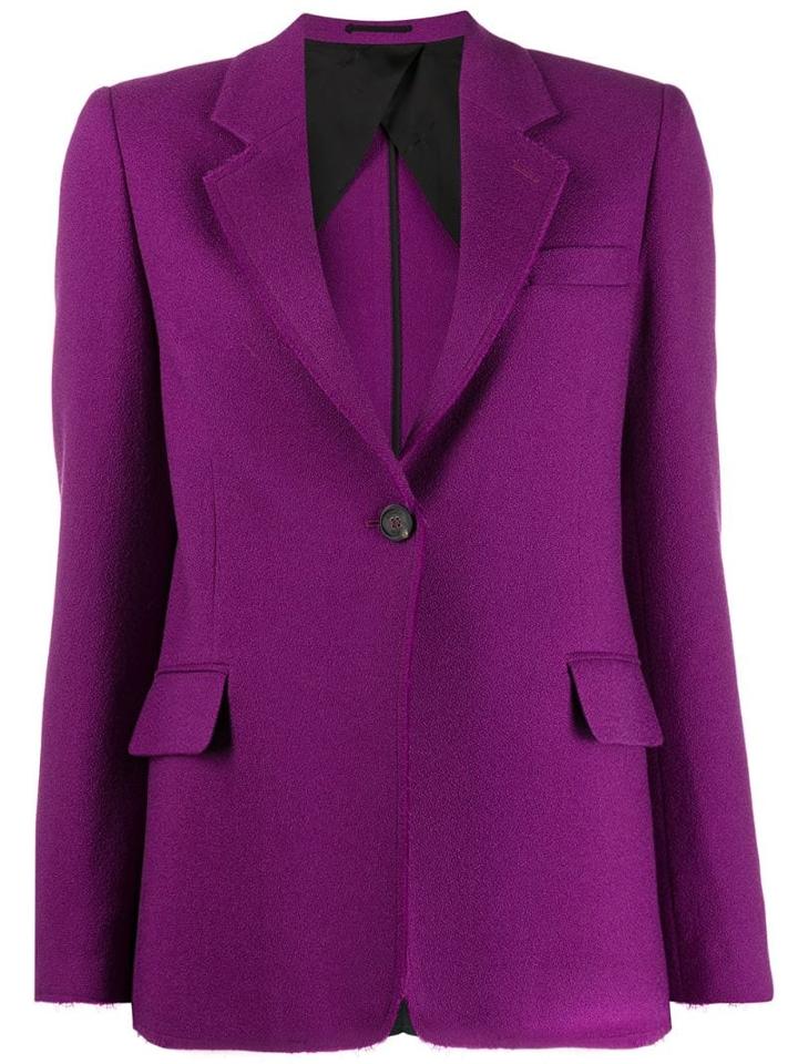 Golden Goose Raw Cut Blazer - Purple