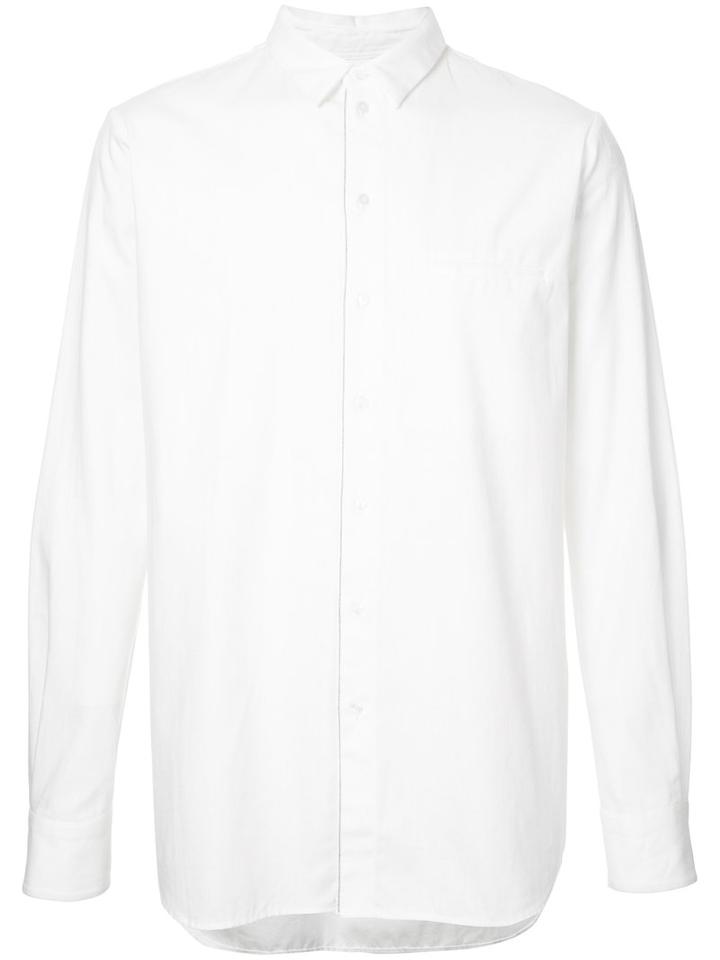 Bassike Selvedge Shirt, Men's, Size: Medium, White, Cotton