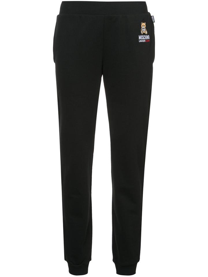 Moschino Teddy Logo Track Pants - Black