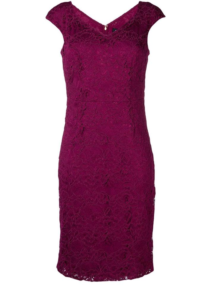 Dkny Border Flower Dress - Purple