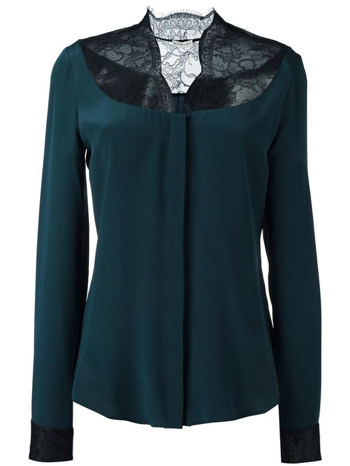 Emanuel Ungaro Lace Panel Blouse - Green