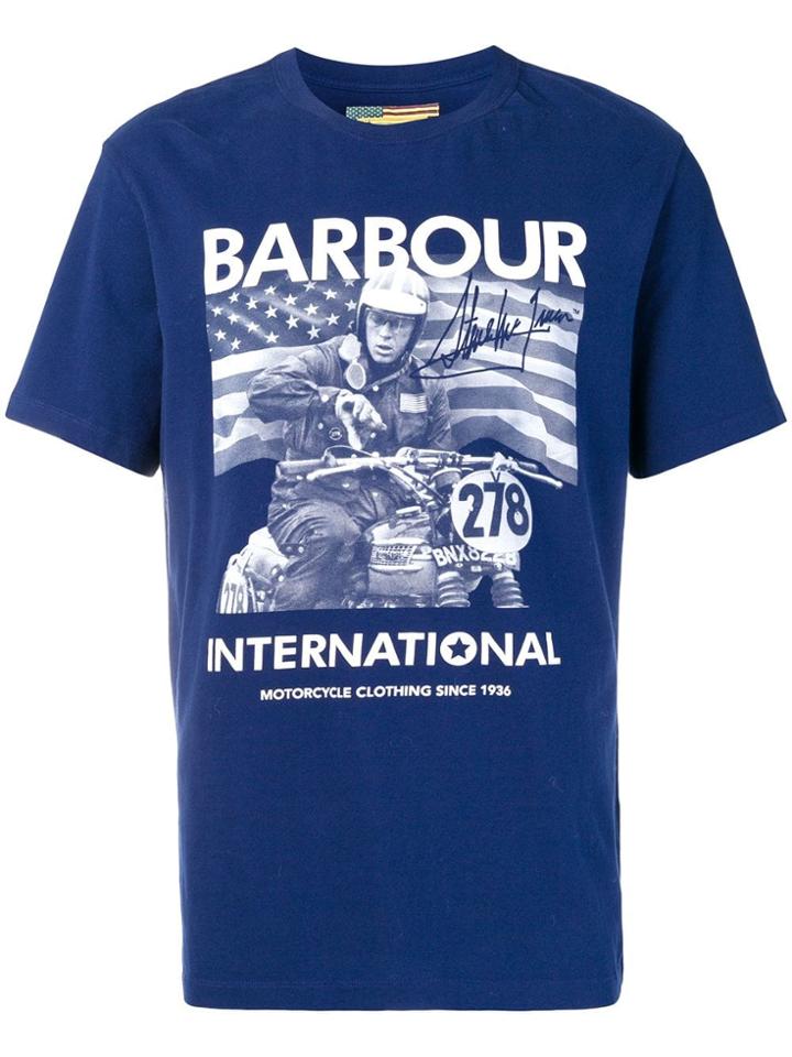 Barbour By Steve Mc Queen Printed T-shirt - Blue