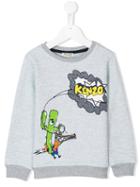 Kenzo Kids Logo Print Sweatshirt, Boy's, Size: 6 Yrs, Blue