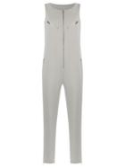 Uma Raquel Davidowicz - Zipped Jumpsuit - Women - Polyester/spandex/elastane - 38, Nude/neutrals, Polyester/spandex/elastane