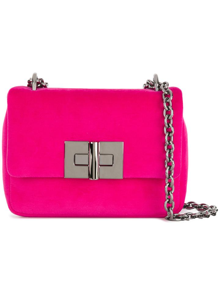 Tom Ford Velvet Cross Body Bag - Pink & Purple