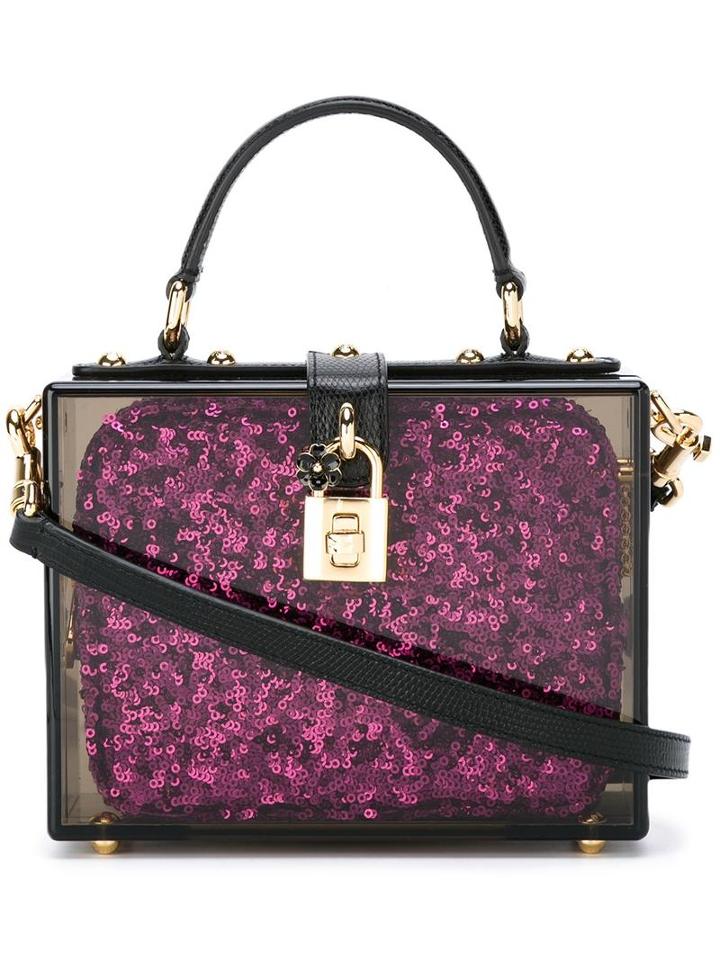 Dolce & Gabbana Dolce Box Tote, Women's, Black, Leather/acrylic