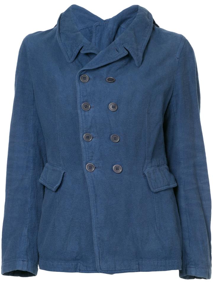 Comme Des Garçons Vintage Double-buttoned Jacket - Blue