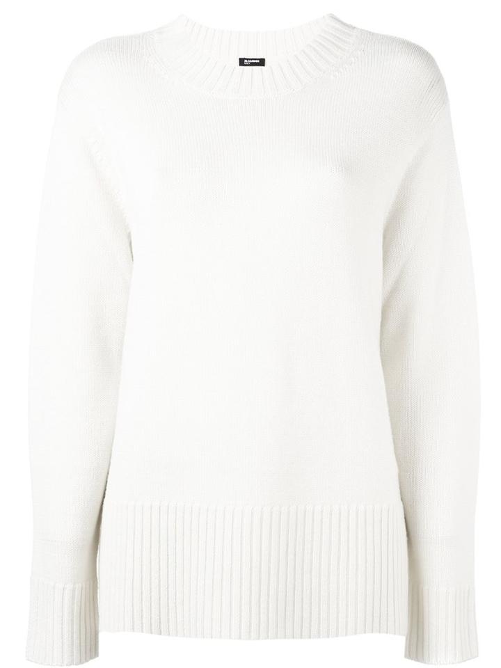Jil Sander Navy Oversized Sweater, Women's, Size: Medium, Nude/neutrals, Wool