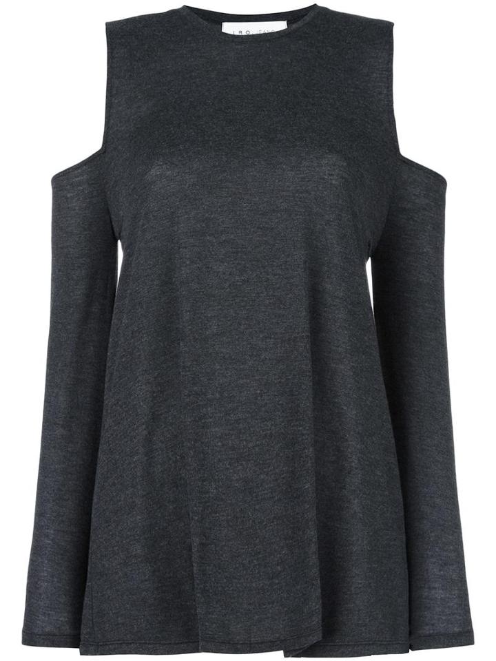 Iro 'adele' Cold Shoulder Top, Women's, Size: Xs, Black, Polyester/viscose