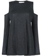 Iro 'adele' Cold Shoulder Top, Women's, Size: Xs, Black, Polyester/viscose