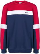 Fila Colour-block Fitted Sweater - Blue