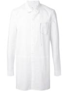 Damir Doma Longline Shirt, Men's, Size: L, White, Cotton