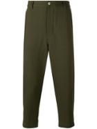 Ami Alexandre Mattiussi - Oversized Carrot Fit Trousers - Men - Cotton/wool - S, Green, Cotton/wool