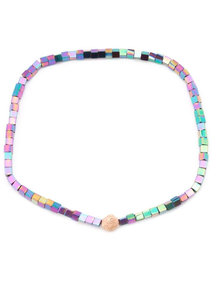Luis Morais Snake Ball Beaded Bracelet, Adult Unisex, Pink/purple, Metal Other/14kt Rose Gold