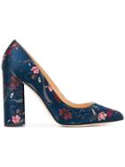 Chloe Gosselin Floral Print Pumps - Blue