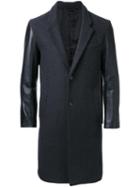 Monkey Time Single Breasted Coat, Men's, Size: Medium, Black, Wool