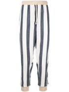 Drôle De Monsieur Striped Track Pants - White