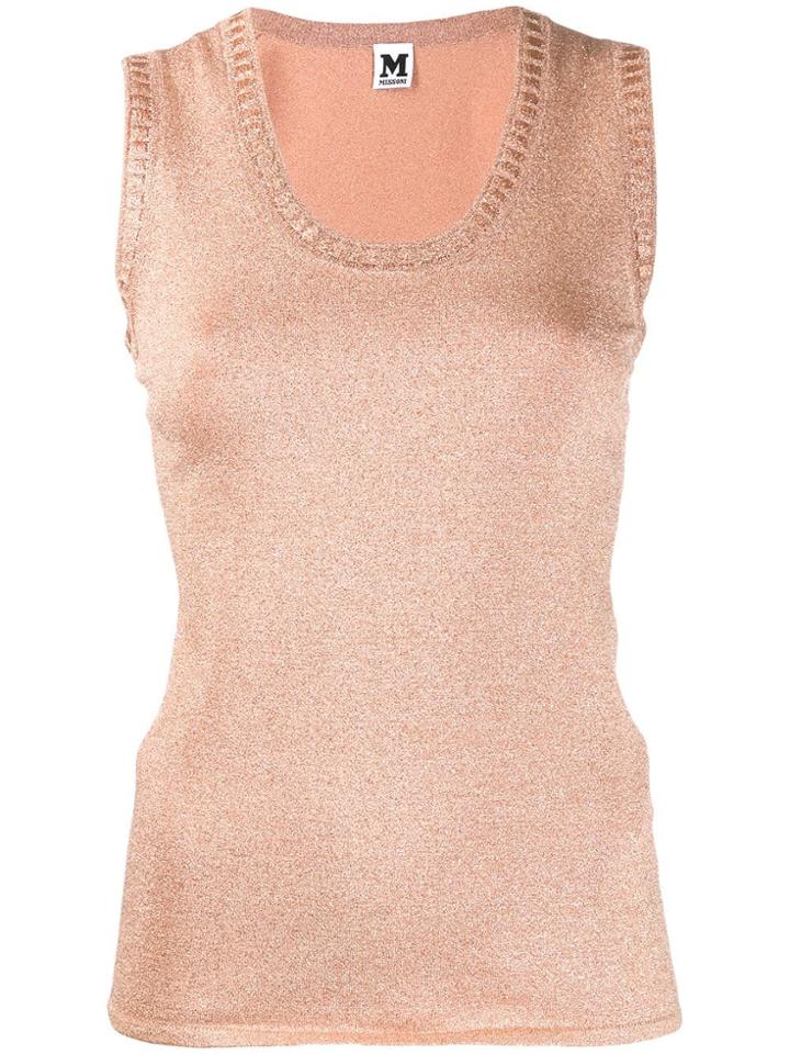 M Missoni Glitter Vest Top - Pink