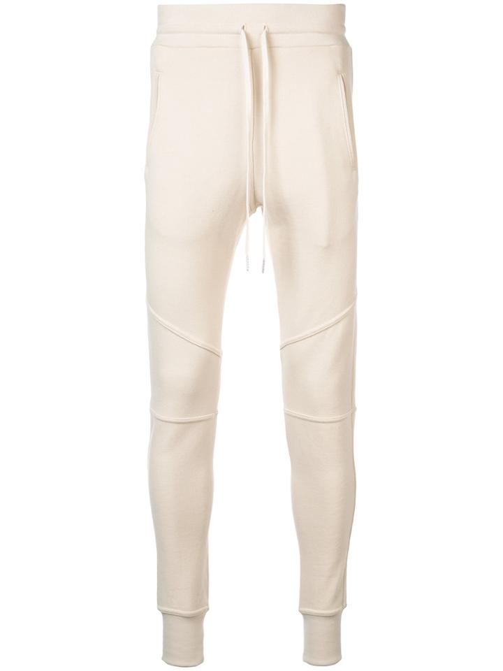 John Elliott Slim Fit Track Pants - White
