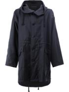 Ann Demeulemeester Grise - Oversized Parka - Men - Cotton/wool - Xxs, Blue, Cotton/wool