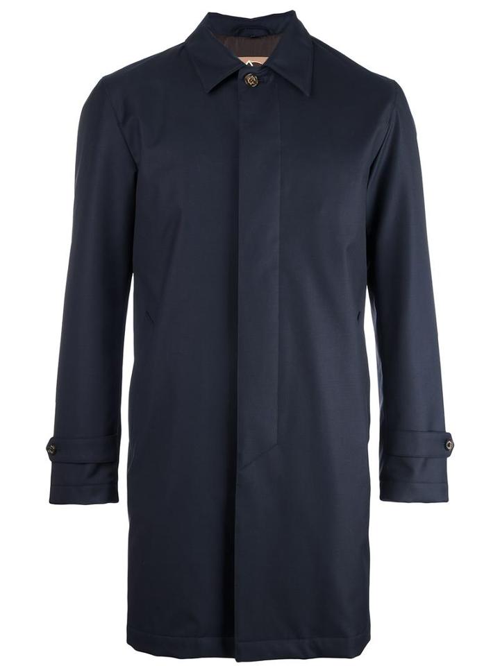 Sealup Single Breasted Coat, Men's, Size: 54, Blue, Polyester/wool/polyurethane