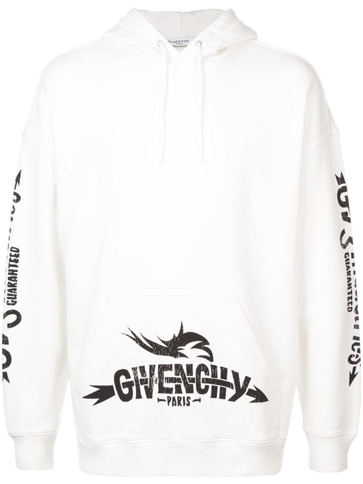 Givenchy Logo Graphic Hoodie - White