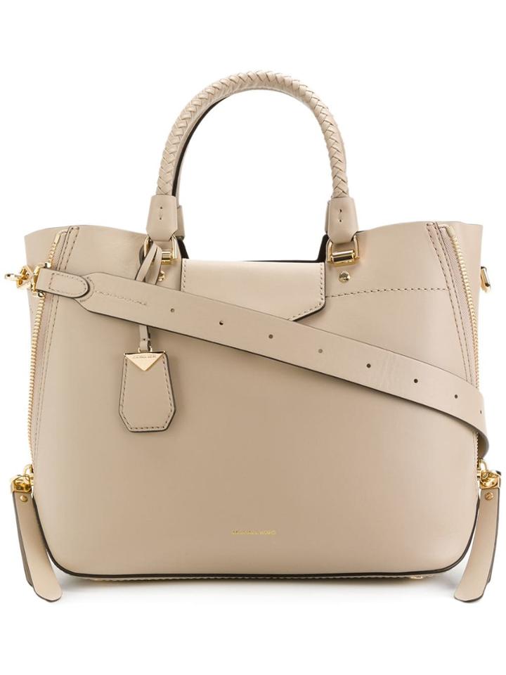 Michael Michael Kors Blakely Large Satchel - Neutrals