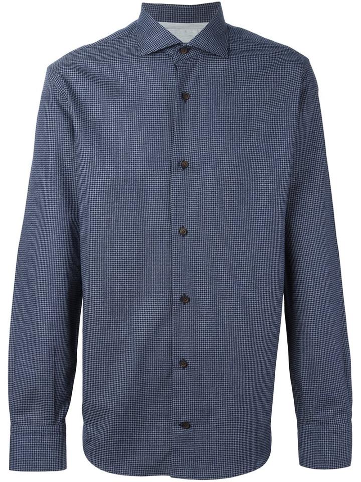 Eleventy Micro Check Shirt